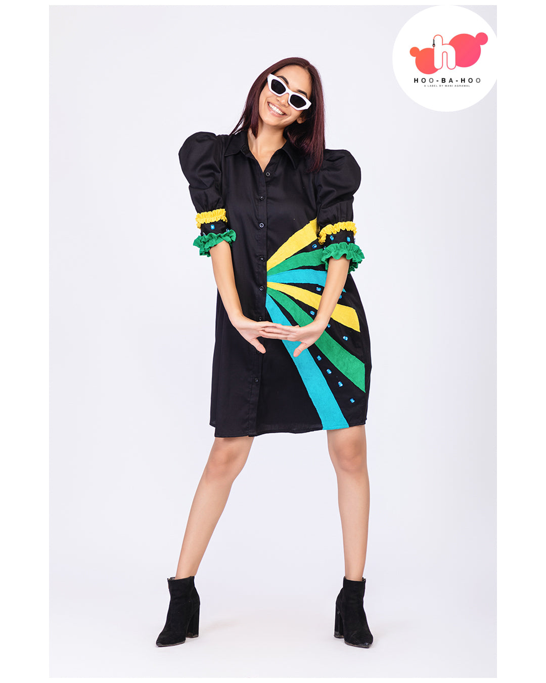 Black Geometric Dress