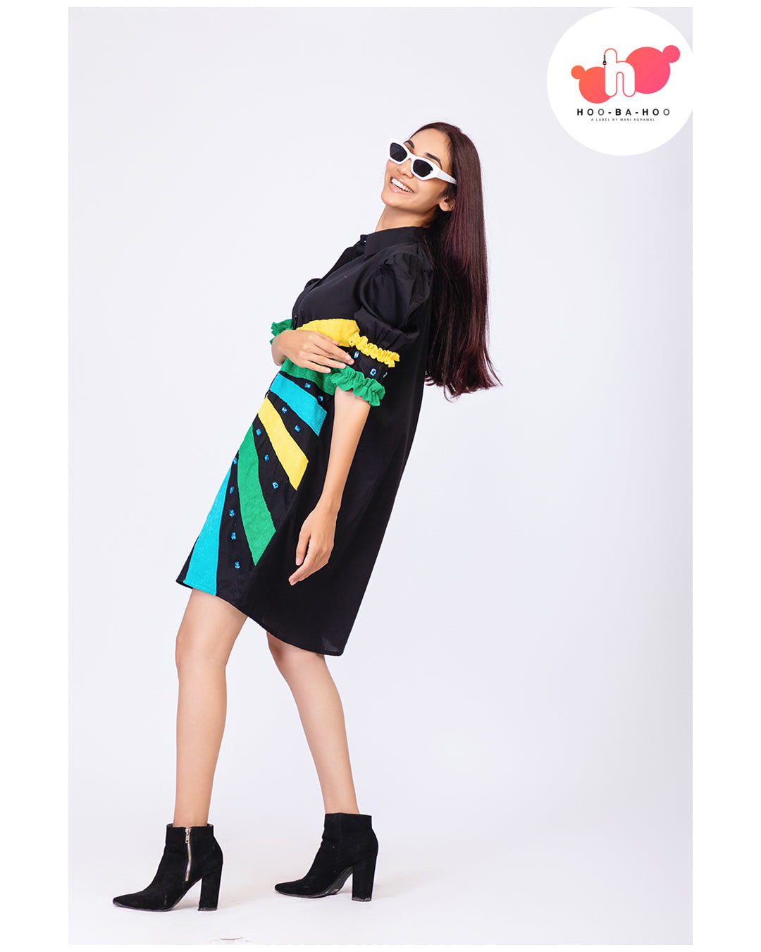 Black Geometric Dress