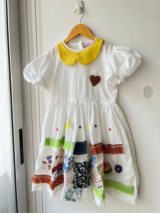 White Boho frock