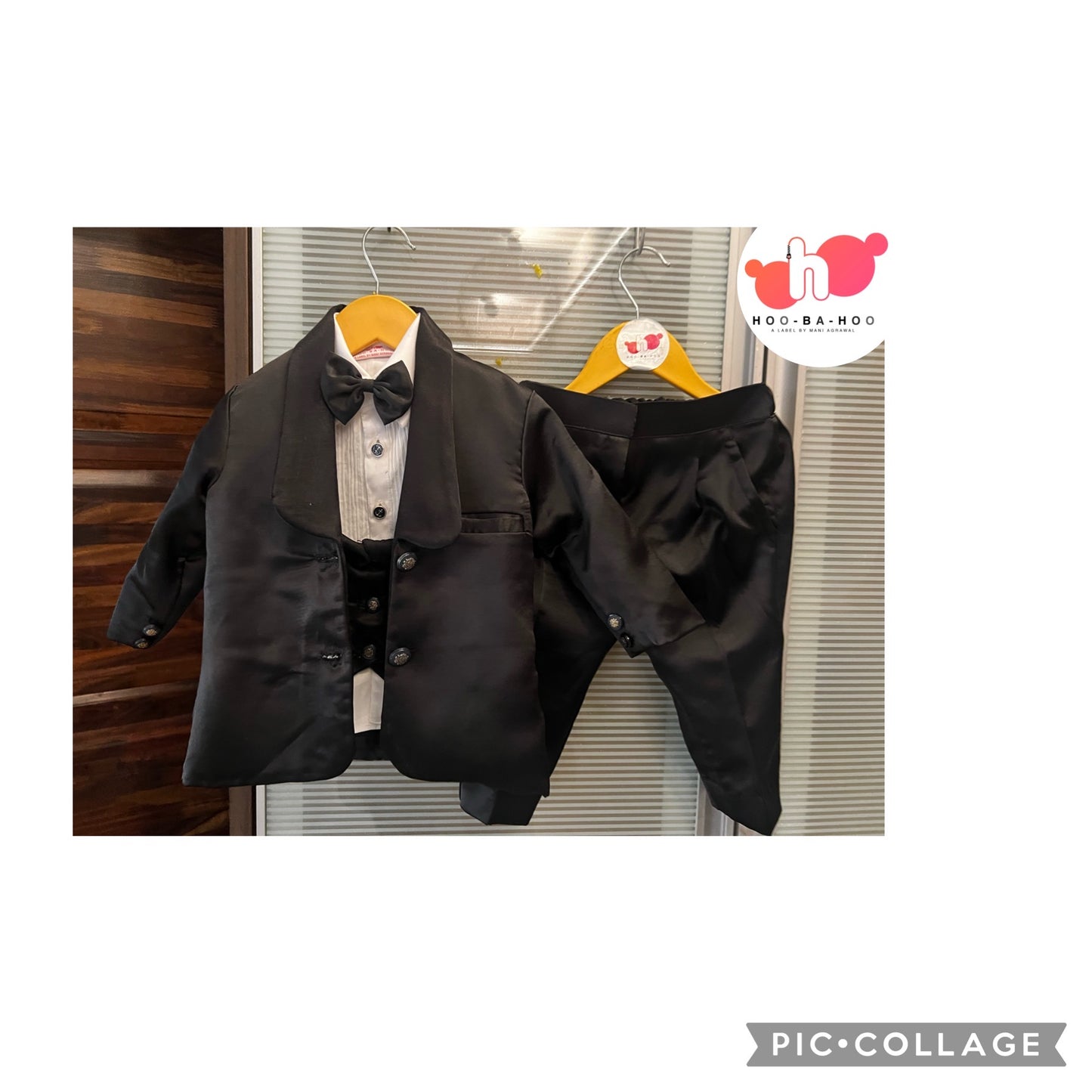 White Tuxedo shirt with bow tie