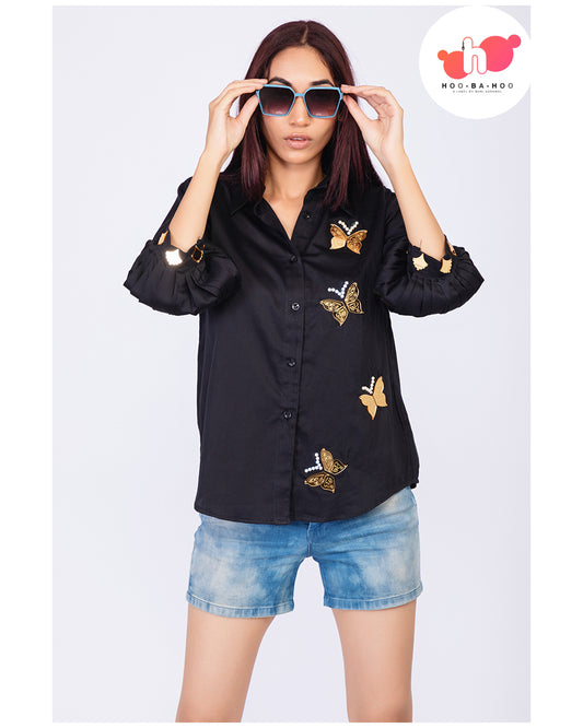 Black Butterfly shirt
