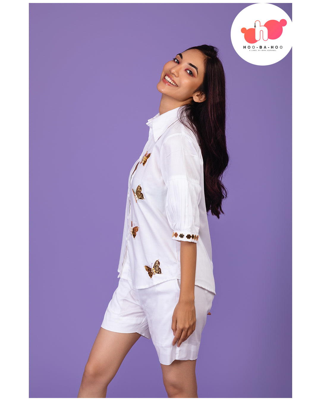 White Butterfly shirt
