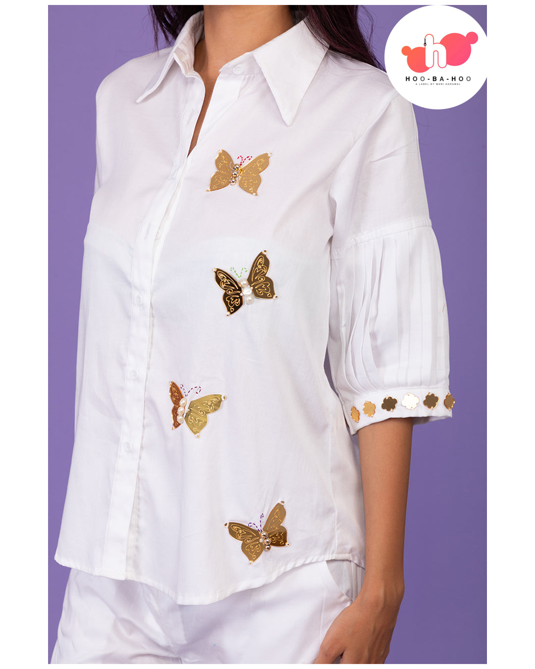 White Butterfly shirt