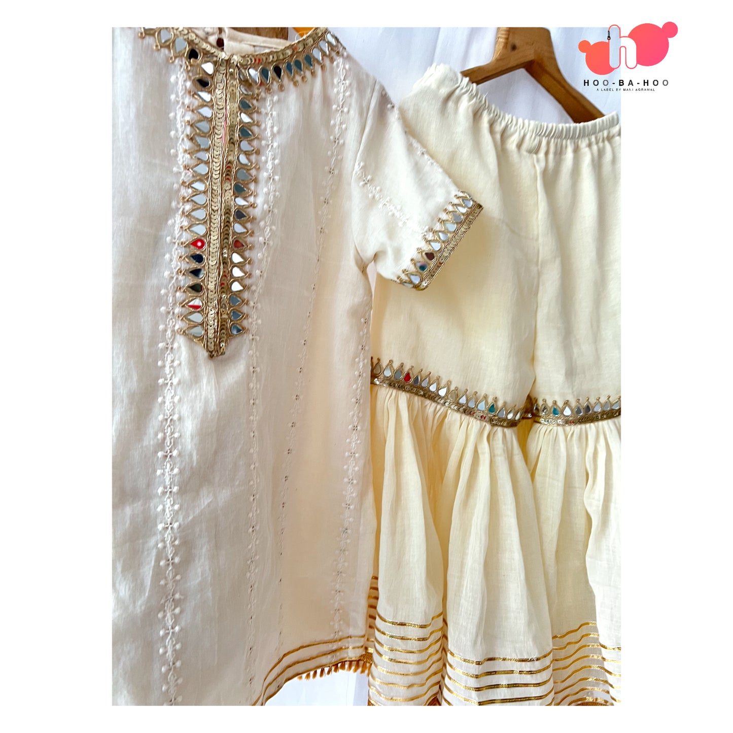 Off white Garara set