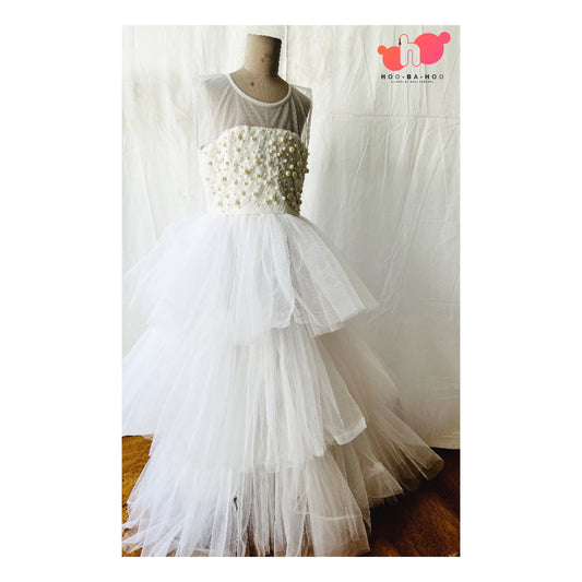 White Fairy gown (DETACHABLE BOW)